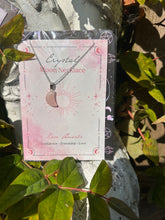 Load image into Gallery viewer, Moon crystal Necklace gift cards