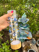 Load image into Gallery viewer, All seeing Eye Glass & Bamboo water bottle