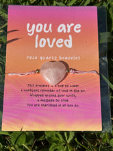 Load image into Gallery viewer, Set of 4 Bracelets on cards with words