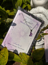 Load image into Gallery viewer, Moon crystal Necklace gift cards