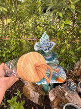 Load image into Gallery viewer, All seeing Eye Glass & Bamboo water bottle