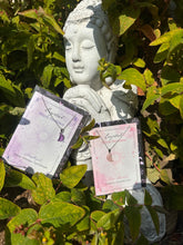 Load image into Gallery viewer, Moon crystal Necklace gift cards