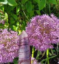Load image into Gallery viewer, Purple fluorite tower