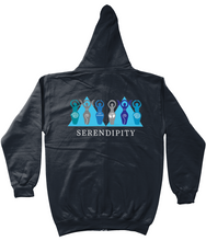Load image into Gallery viewer, Goddess Zipped Hoodie - Dark Colours