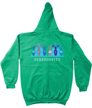 Load image into Gallery viewer, Goddess Zipped Hoodie - Dark Colours