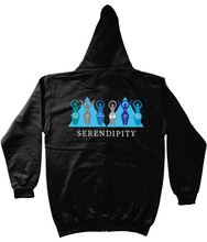 Load image into Gallery viewer, Goddess Zipped Hoodie - Dark Colours