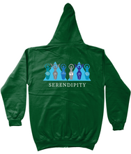 Load image into Gallery viewer, Goddess Zipped Hoodie - Dark Colours