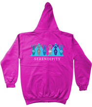 Load image into Gallery viewer, Goddess Zipped Hoodie - Dark Colours