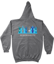 Load image into Gallery viewer, Goddess Zipped Hoodie - Dark Colours