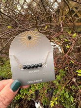 Load image into Gallery viewer, Black Obsidian Bead Bracelet
