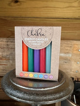 Load image into Gallery viewer, PACK OF 14 UNSCENTED CHAKRA ENERGY CANDLES
