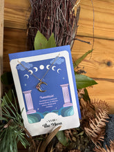 Load image into Gallery viewer, THE MOON CELESTIAL AMETHYST NECKLACE &amp; GREETING CARD
