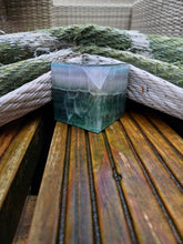 Load image into Gallery viewer, Rainbow fluorite cube
